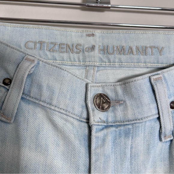 Citizens of Humanity  Calrton Retro High Rise Slim Straight Light Blue Size 27 - Picture 3 of 9